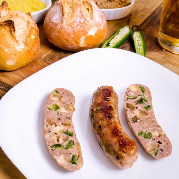 Chorizo con Jalapeño y Queso - Simply Sausages - Salchichas Artesanales